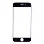 Front touch glas, inclusief OCA-lijm, cameraframes aan de voorzijde, proximiteitssensor en handsetrooster, voor iPhone 6S - zwart