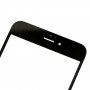Front touch glas, inclusief OCA-lijm, cameraframes aan de voorzijde, proximiteitssensor en handsetrooster, voor iPhone 6S Plus - zwart
