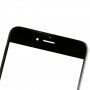 Front touch glas, inclusief OCA-lijm, cameraframes aan de voorzijde, proximiteitssensor en handsetrooster, voor iPhone 6S Plus - zwart