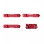 Reserve knoppen aan de zijkant voor Apple iPhone 8 (Volume + Aan/Uit + Stil) - rood (ROOD)