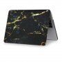 Matte hoes voor MacBook Air 13'' (A1932 / A2179 / A2337) - zwart-goud marmer