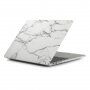 Dekking met marmeren patroon voor MacBook Air 13'' (A1932 / A2179 / A2337) - wit-grijs