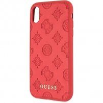 Ik denk dat Debossed Pioenroos cover voor iPhone X / XS - rood