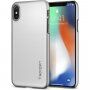 Spigen Thin Fit dun deksel voor iPhone X - zilver
