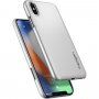 Spigen Thin Fit dun deksel voor iPhone X - zilver