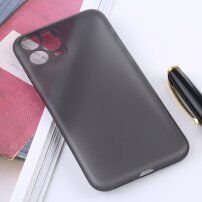 Superdunne matte hoes voor iPhone 11 Pro - grijs