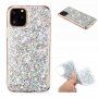 Zachte plastic hoes met glitter voor iPhone 11 Pro - zilver