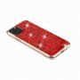 Zachte plastic hoes met glitter voor iPhone 11 Pro - rood