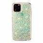 Zachte plastic hoes met glitter voor iPhone 11 Pro - groen