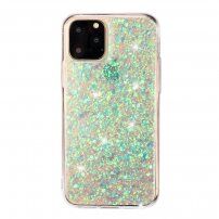 Zachte plastic hoes met glitter voor iPhone 11 Pro - groen