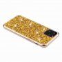 Zachte plastic hoes met glitter voor iPhone 11 Pro - goud