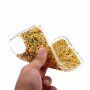 Zachte plastic hoes met glitter voor iPhone 11 Pro - goud