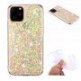 Zachte plastic hoes met glitter voor iPhone 11 Pro - gekleurd
