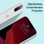 Basissilicone transparante afdekking voor iPhone 11 Pro - wit
