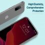 Basissilicone transparante afdekking voor iPhone 11 Pro - zwart