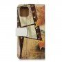 Flip Case met Stand Fall in Parijs voor iPhone 11 - bruin