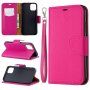 Tikethoes met lederen textuur voor iPhone 11 - fuschia