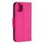 Tikethoes met lederen textuur voor iPhone 11 - fuschia