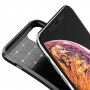 Omslag met getextureerde koolstofvezel voor iPhone 11 Pro - zwart