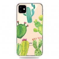 Zacht transparant deksel voor iPhone 11 - cactussen