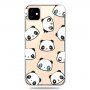Zacht transparant deksel voor iPhone 11 - emotionele panda's
