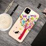 Zacht transparant deksel voor iPhone 11 - kleurrijke boom en kat