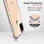 Leeu Design Transparant deksel met randbescherming voor iPhone 11 Pro - rein