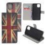 Portemonneehoes met standaard UK retro vlag voor iPhone 11 - kleurrijk