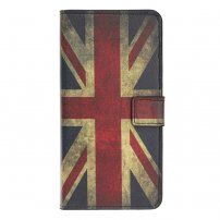 Portemonneehoes met standaard UK retro vlag voor iPhone 11 - kleurrijk