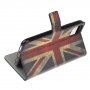 Portemonneehoes met standaard UK retro vlag voor iPhone 11 - kleurrijk
