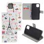 Portemonneehoes met Stand Paris voor iPhone 11 - kleurrijk