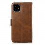 Flip Case met standaard voor iPhone 11 - koffiebruin