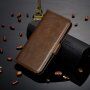 Flip Case met standaard voor iPhone 11 - koffiebruin