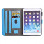 Etui met ruimte voor pasjes voor iPad 9,7" (2017/2018) / Air 1 / 2 / Pro 9,7" - uil