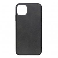 Matte kunstlederen hoes voor iPhone 11 Pro - zwart