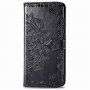 Klapkistje met mandalisatie in reliëf en ornamenten voor iPhone 11 - zwart