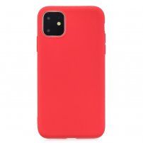 Zachte plastic hoes voor iPhone 11 Pro - rood