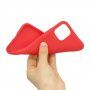 Zachte plastic hoes voor iPhone 11 Pro - rood