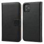 Leren portemonnee met standaard voor iPhone 11 Pro - zwart