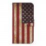 Flip Case met standaard US retro vlag voor iPhone 11 Pro - kleurrijk