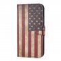 Flip Case met standaard US retro vlag voor iPhone 11 Pro - kleurrijk