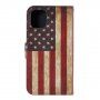 Flip Case met standaard US retro vlag voor iPhone 11 Pro - kleurrijk