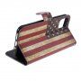 Flip Case met standaard US retro vlag voor iPhone 11 Pro - kleurrijk