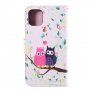 Flip Case met Stand Uil liefde voor iPhone 11 Pro - kleurrijk