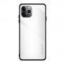 Afdekking met glazen rug voor iPhone 11 Pro - wit