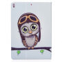 Case met kaartsleuf voor iPad 10,2" (2019-2021) / Air 3 (2019) / Pro 10,5" - uil met pet