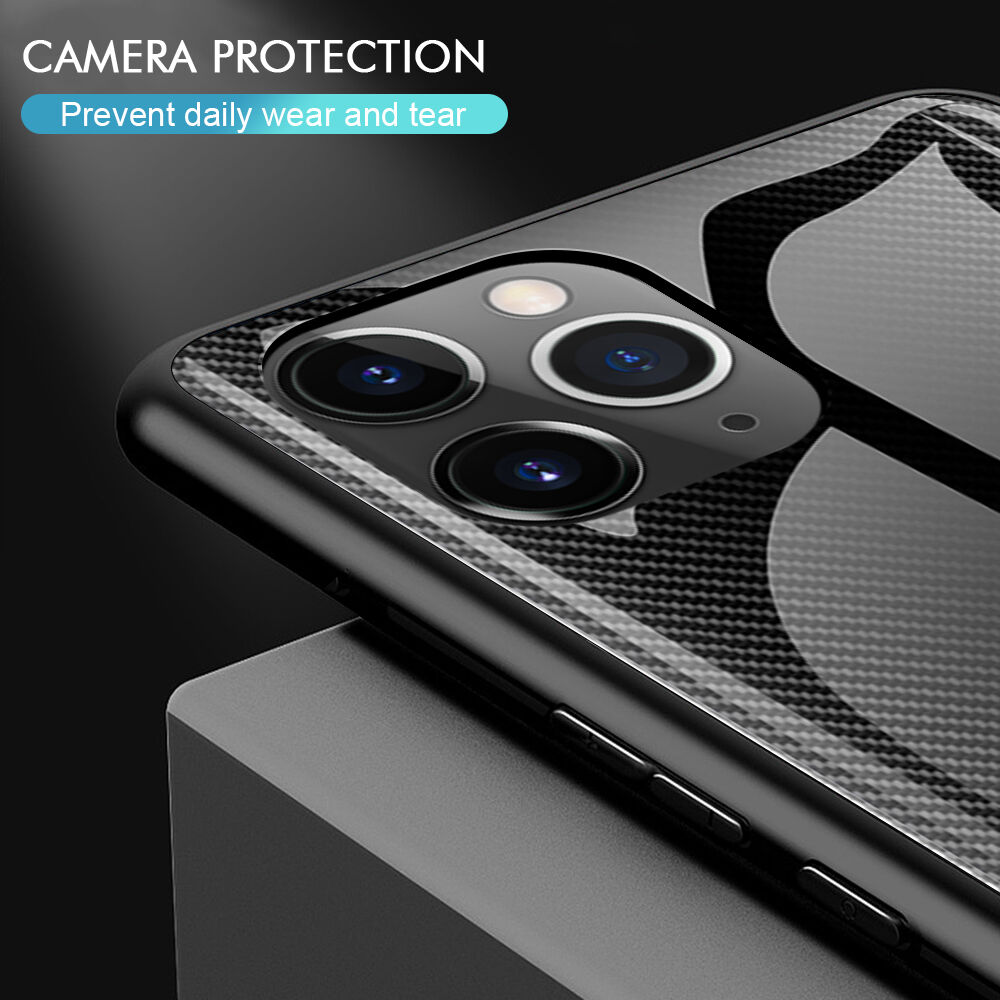 Afdekking met glazen rug voor iPhone 11 Pro - wit