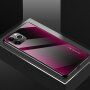 Afdekking met glazen rug voor iPhone 11 Pro - fuschia