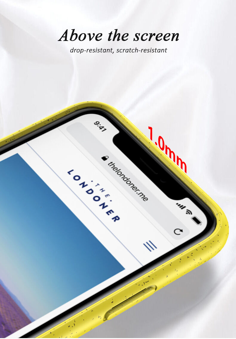 Matte gespikkelde hoes voor iPhone 11 Pro - geel