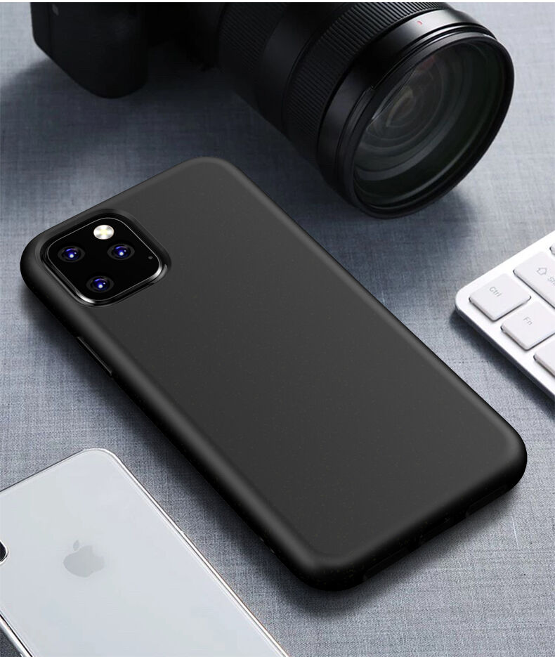 Matte gespikkelde hoes voor iPhone 11 Pro - zwart